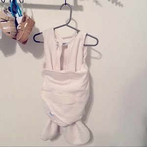Newborn White Fleece Halo Sleepsack Swaddle NB